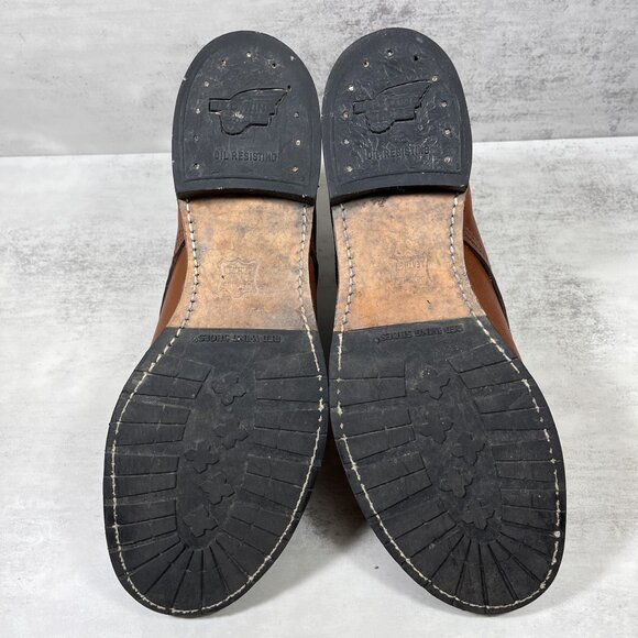 Red Wing Sheldon 9073 Teak Featherstone Made in USA Boots - Men's Size 11.5 D - Picture 9 of 10